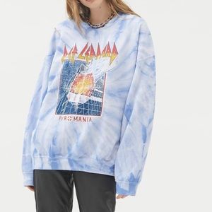 Urban outfitters blue tie dye sweatshirt Clearance